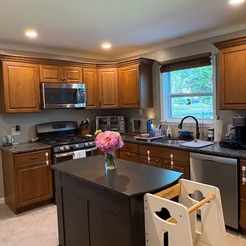 kitchen cleaned