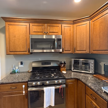 kitchen cleaned